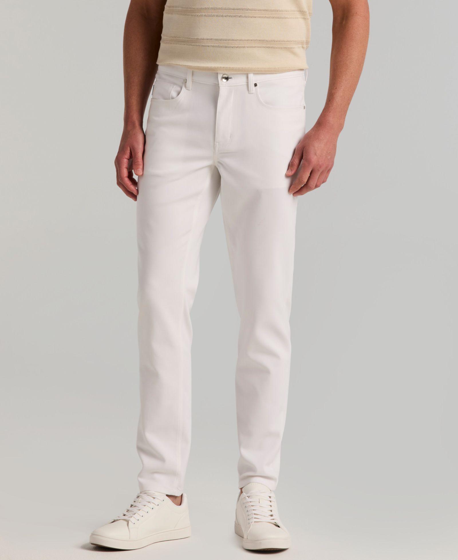 Perry Ellis Men's Double-Weave Slim-Fit 5-Pocket Pants