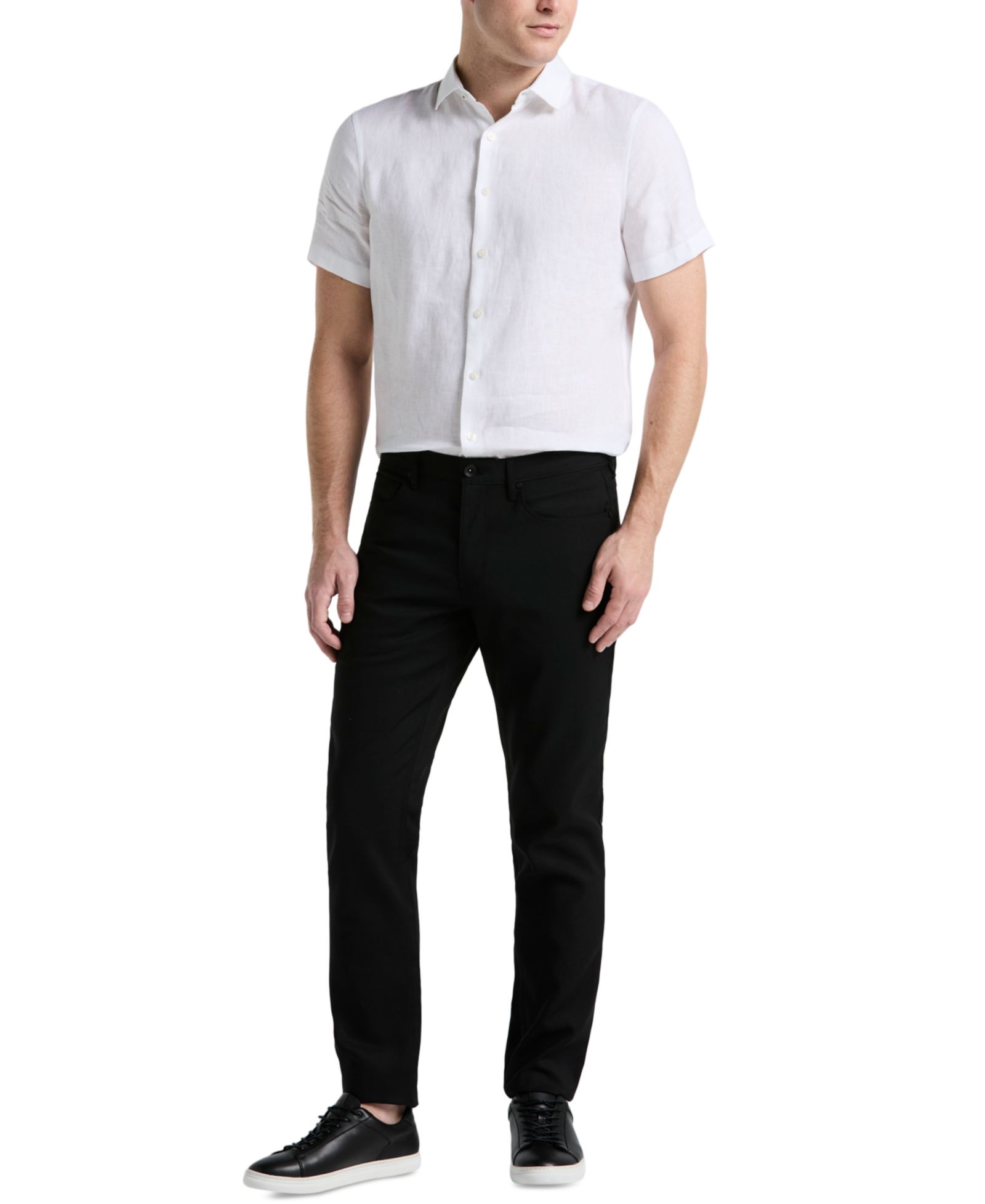 Мужские брюки Perry Ellis Double-Weave Slim-Fit 5-Pocket