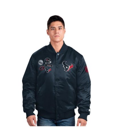 Starter мужская темно-синяя атласная куртка Houston Texans Exclusive Full-Snap Varsity
