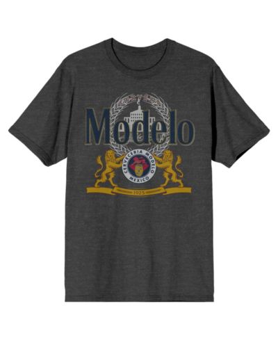 Modelo Мужская футболка с логотипом пива, Charcoal Heather, размер S