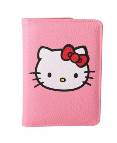 Hello Kitty розовый дорожный холдер для паспорта из зернистой кожи