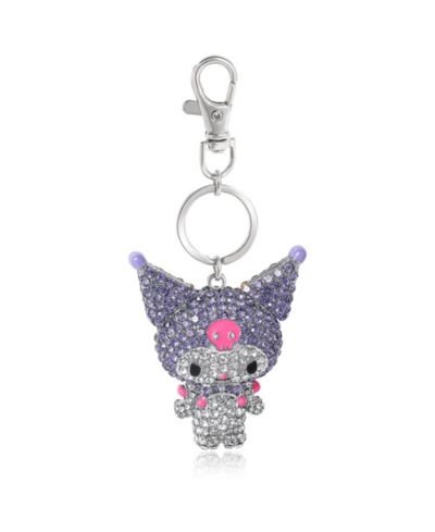 Sanrio Kuromi кристальный брелок для сумки Sparkling Purple and Silver