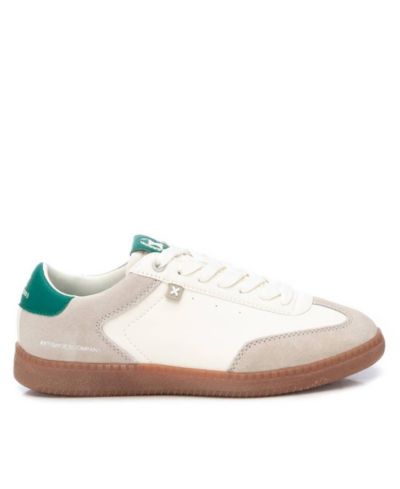 Beige with green accent
