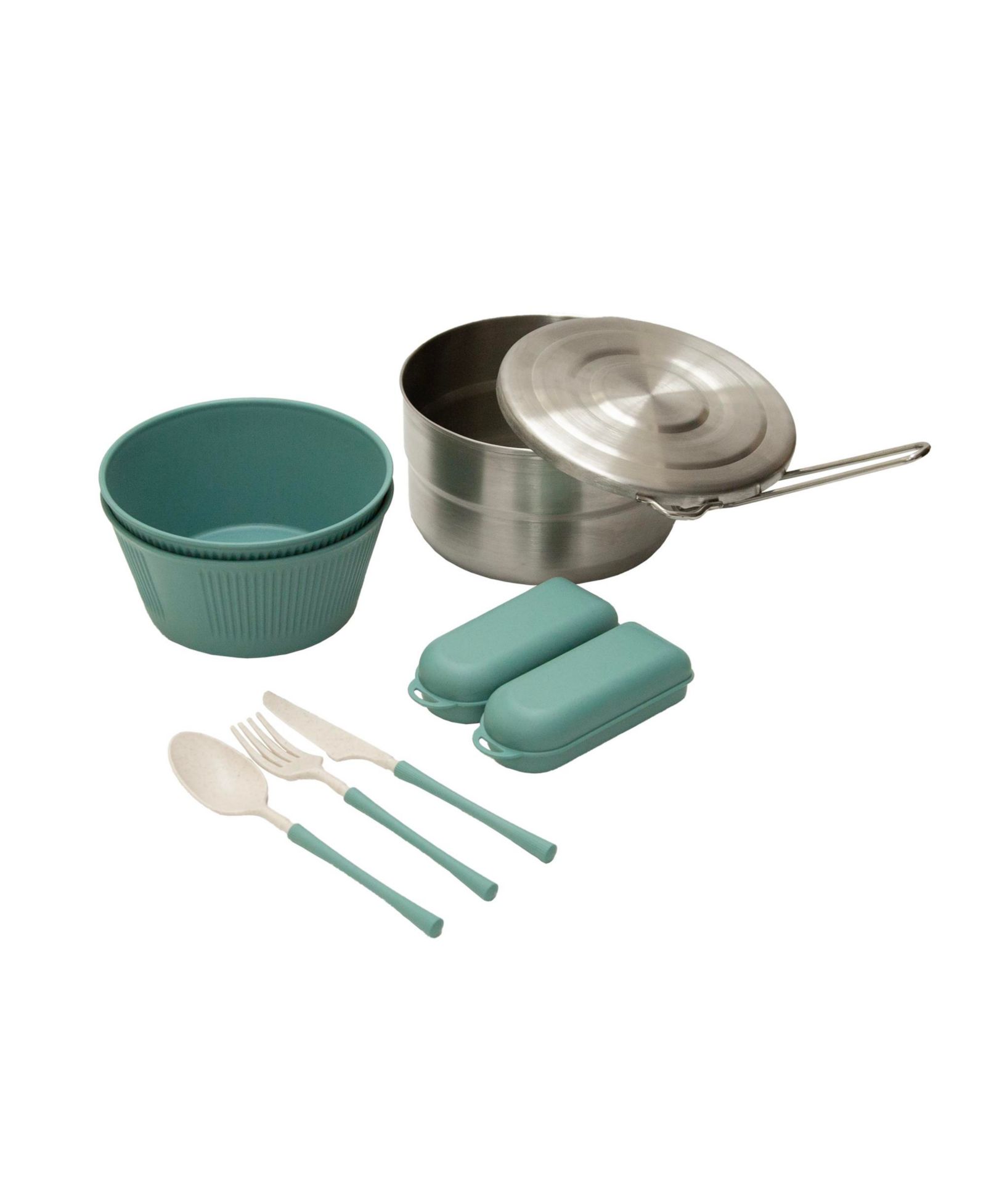 Комплект походной посуды Stansport Aluminum 2-Person Camping Cook Set