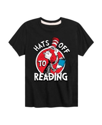 Детская футболка Captain America Big Boys Dr. Seuss Hats Off to Reading Graphic