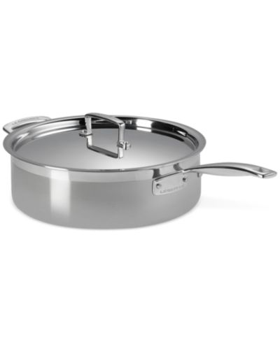 Le Creuset круглая сотейник из нержавеющей стали с крышкой