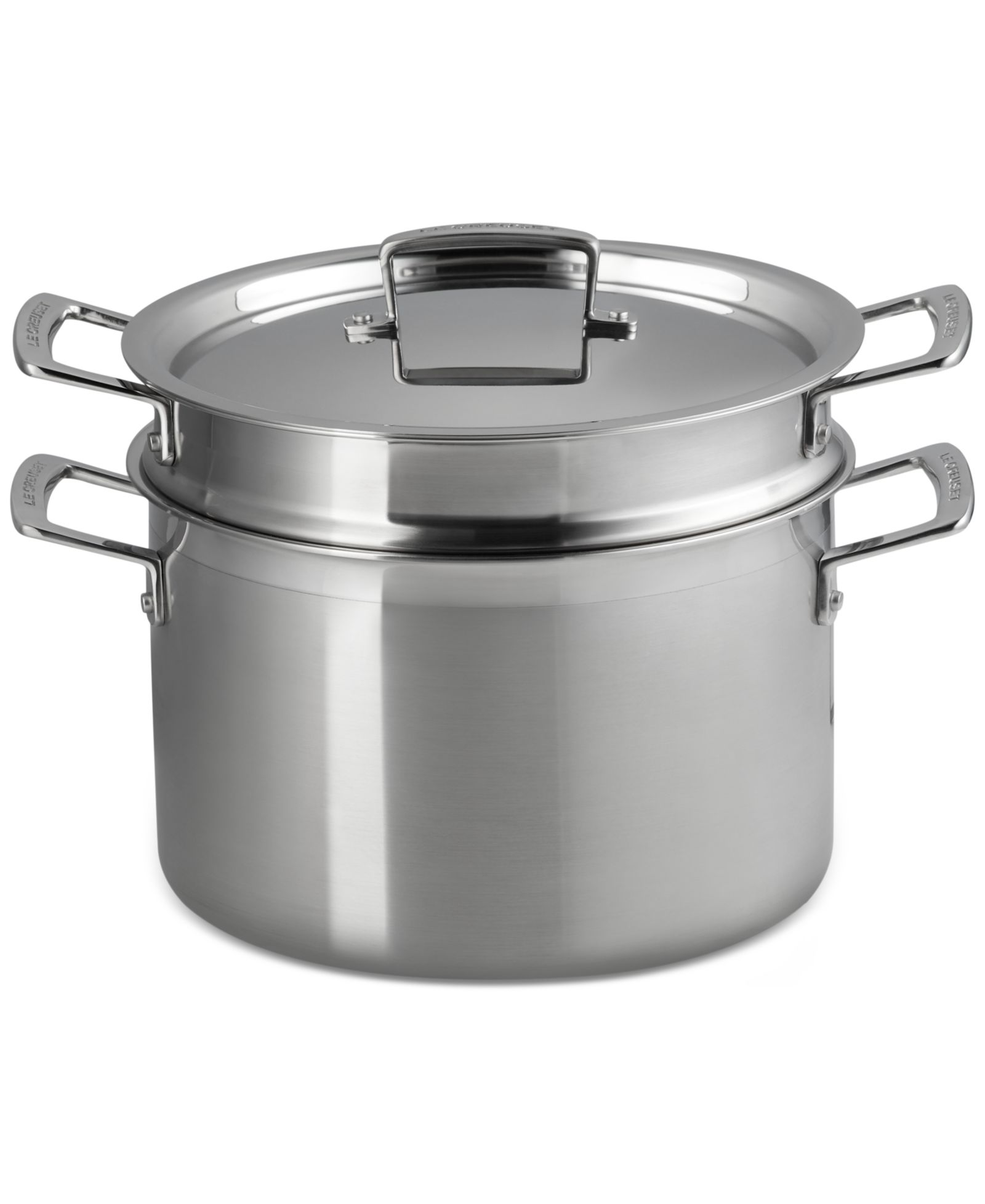 Le Creuset Classic Stainless Steel Deep Round Pasta Pot & Sieve, 7.5 Qt.