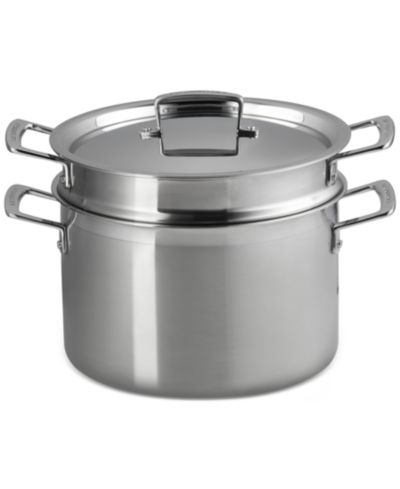 Le Creuset Classic Stainless Steel Deep Round Pasta Pot & Sieve, 7.5 Qt.