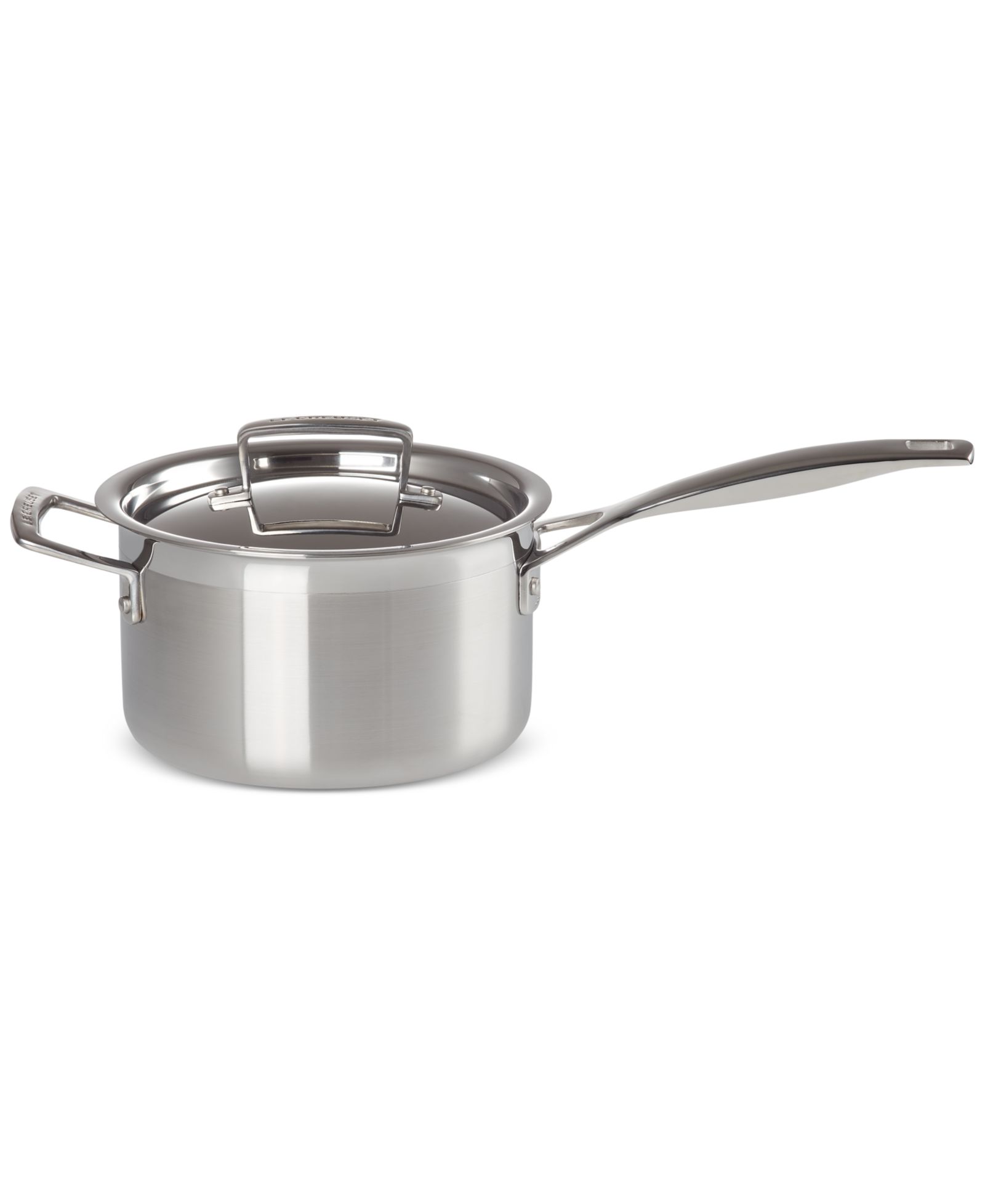 Le Creuset классическая круглая кастрюля из нержавеющей стали с крышкой 3 Qt.