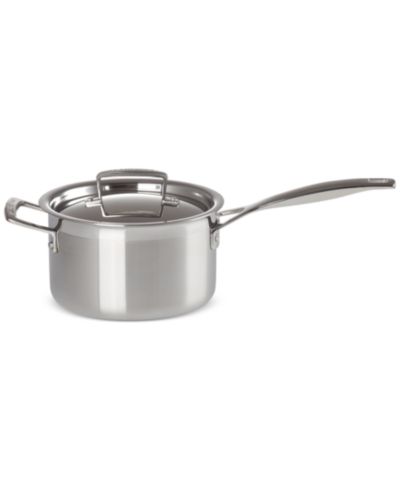 Le Creuset классическая круглая кастрюля из нержавеющей стали с крышкой 3 Qt.