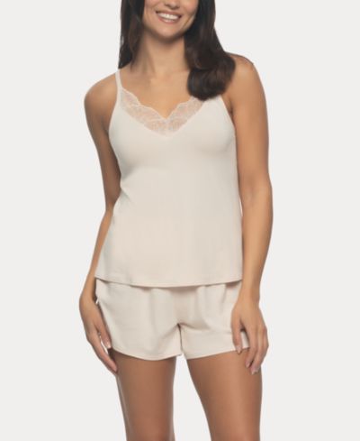 Felina Женский Desiree Short Sleeve Pajama Camisole and Short Set
