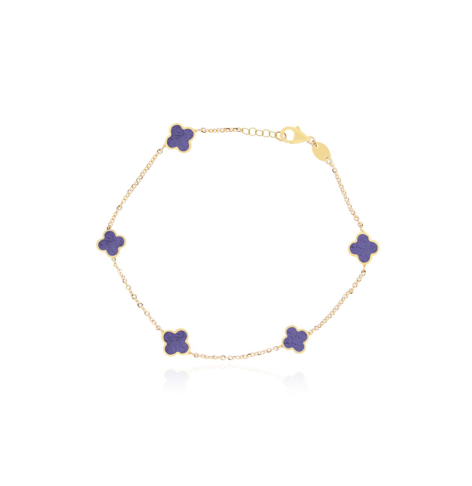 Браслет The Lovery Mini Amethyst Clover