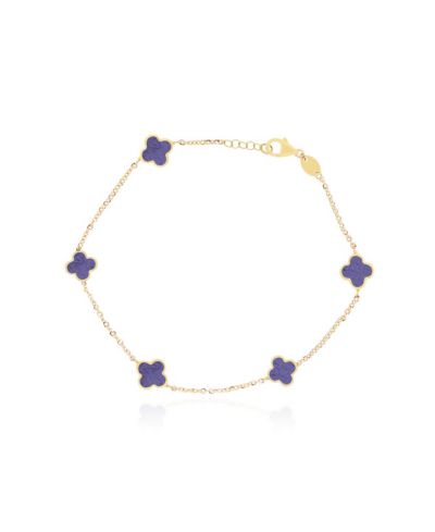 Браслет The Lovery Mini Amethyst Clover