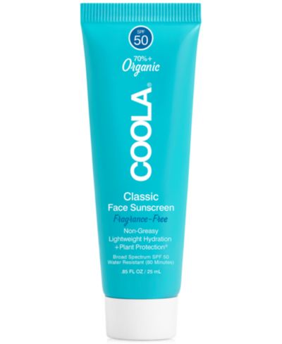 COOLA Classic Face Sunscreen Lotion SPF 50, 0.85 oz.