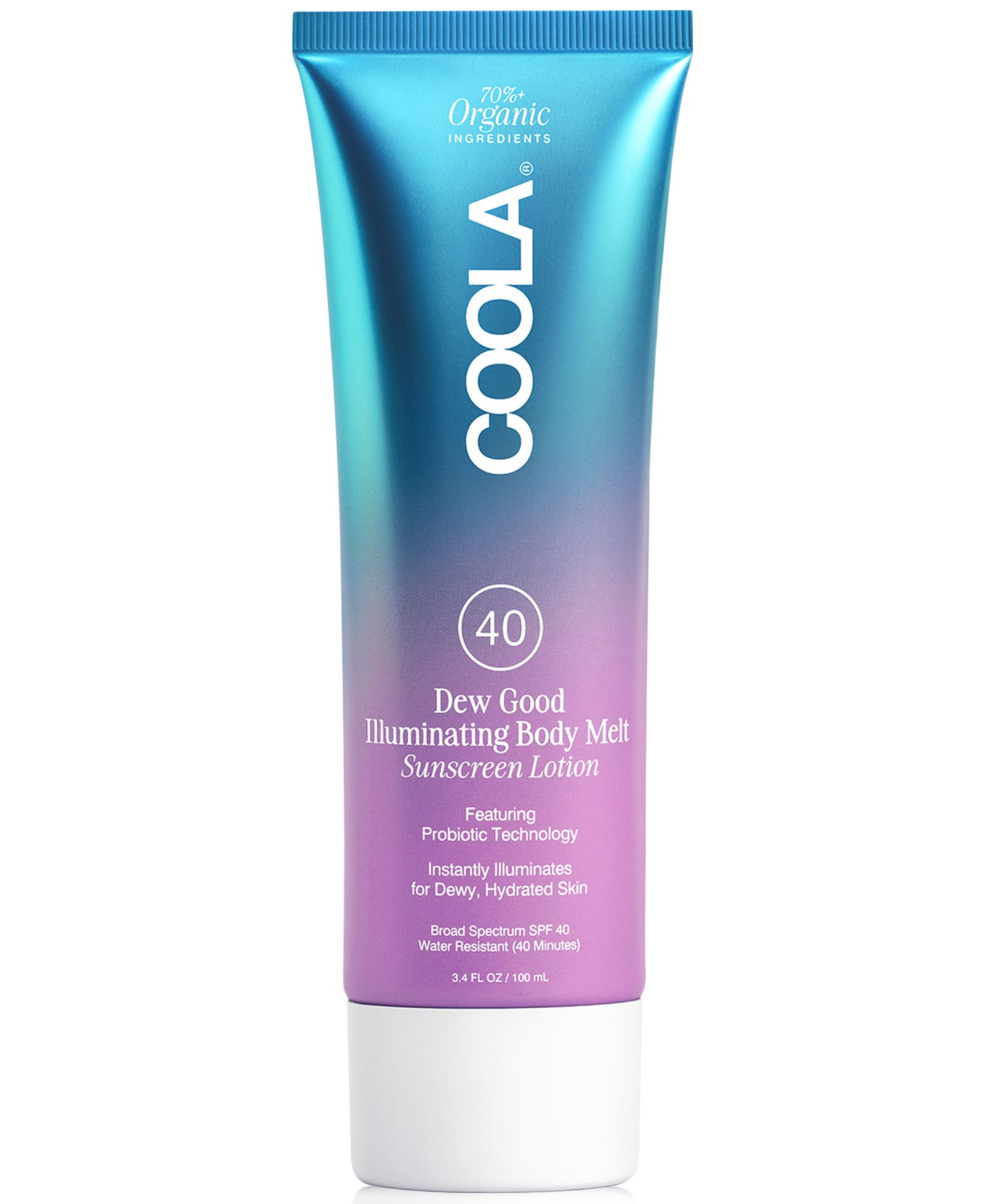 Солнцезащитный лосьон COOLA Dew Good Illuminating Body Melt SPF 40 3.4 oz.