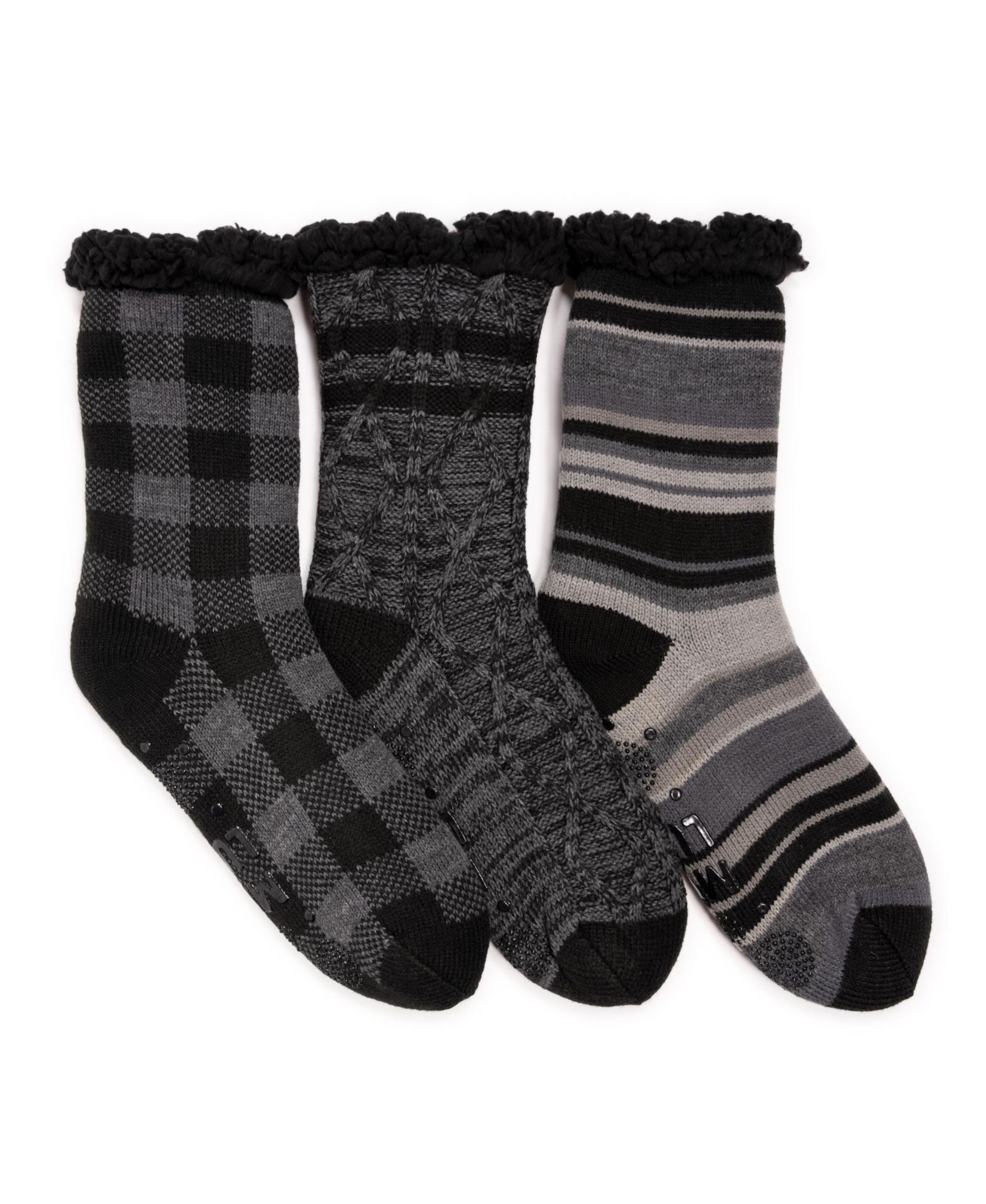 Muk Luks Мужской набор носков Cabin, 3 шт