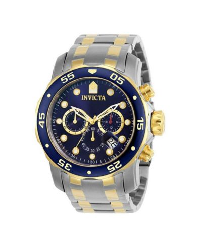 Invicta Men's 0077 Pro Diver Quartz Chronograph Blue Dial Watch