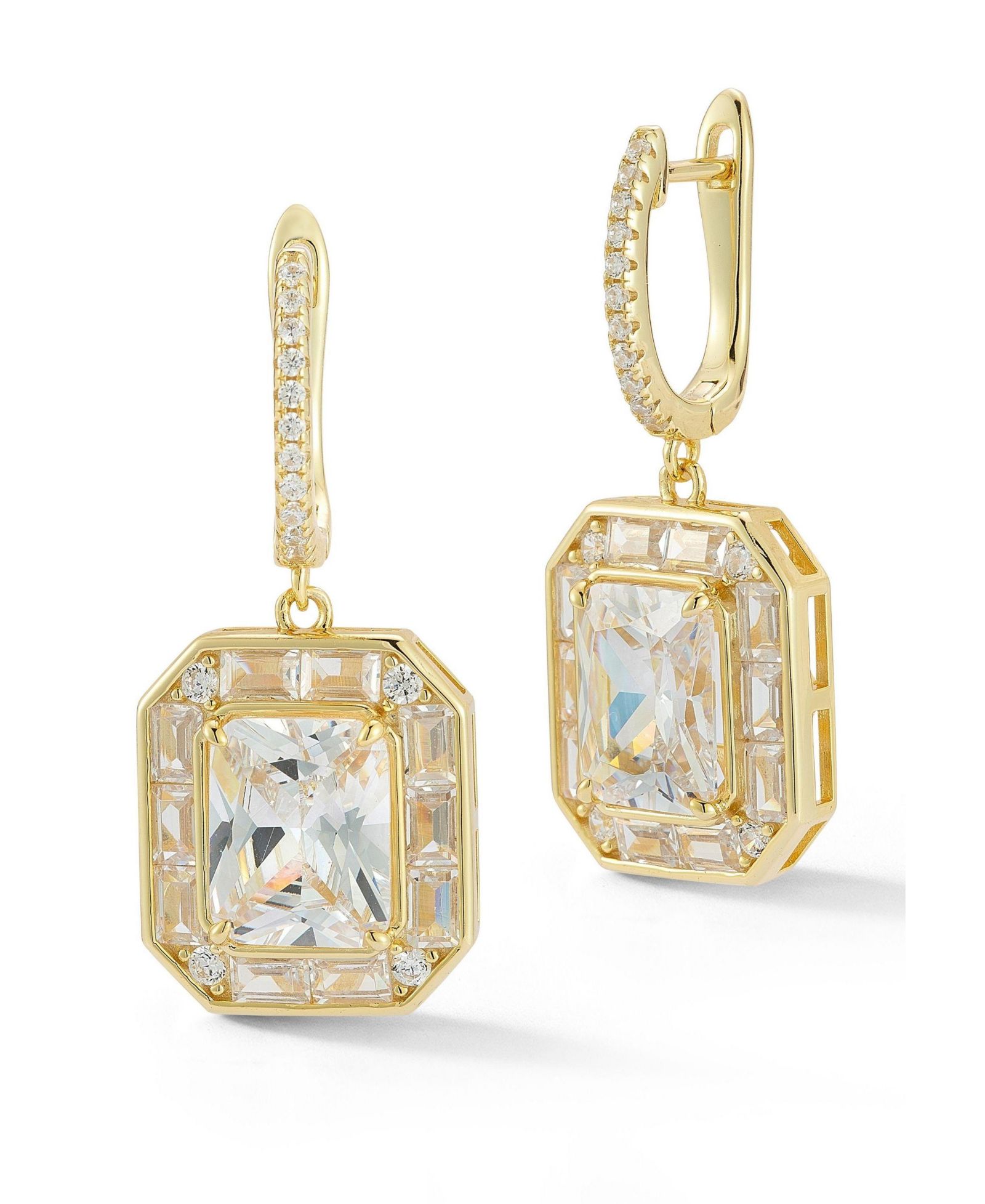 Rachel Zoe Plated Sterling Glitzy Charm Earrings