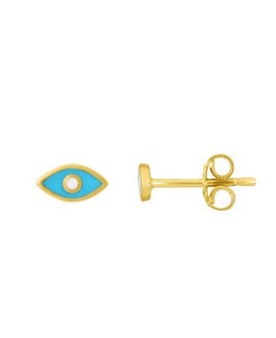 The Lovery Enamel Evil Eye Stud Earrings