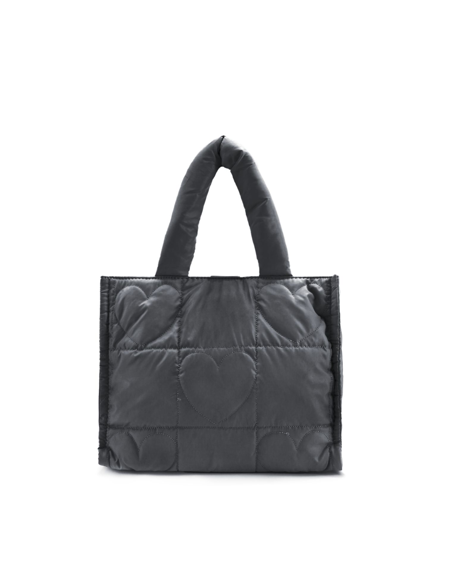 LIKE DREAMS Kiara Quilted Heart Small Tote Bag
