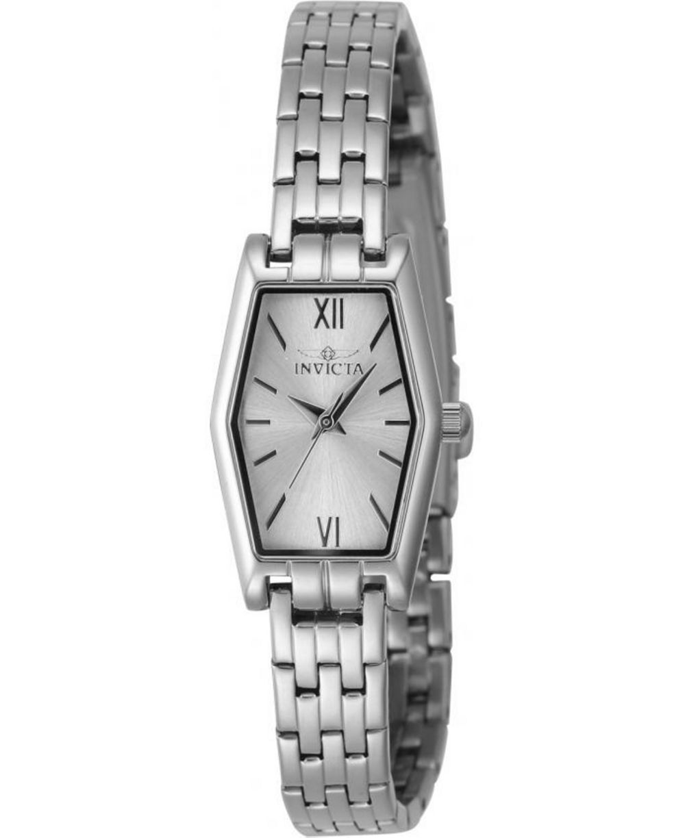 Женские часы Invicta 48122 Angel Quartz 3 Hand с серебристым циферблатом