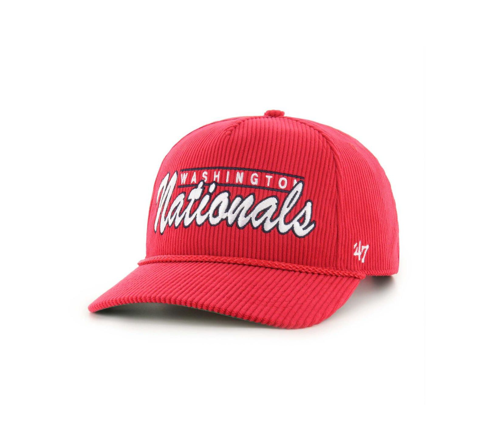 '47 Brand Мужская красная кепка Washington Nationals Corduroy Hitch Adjustable