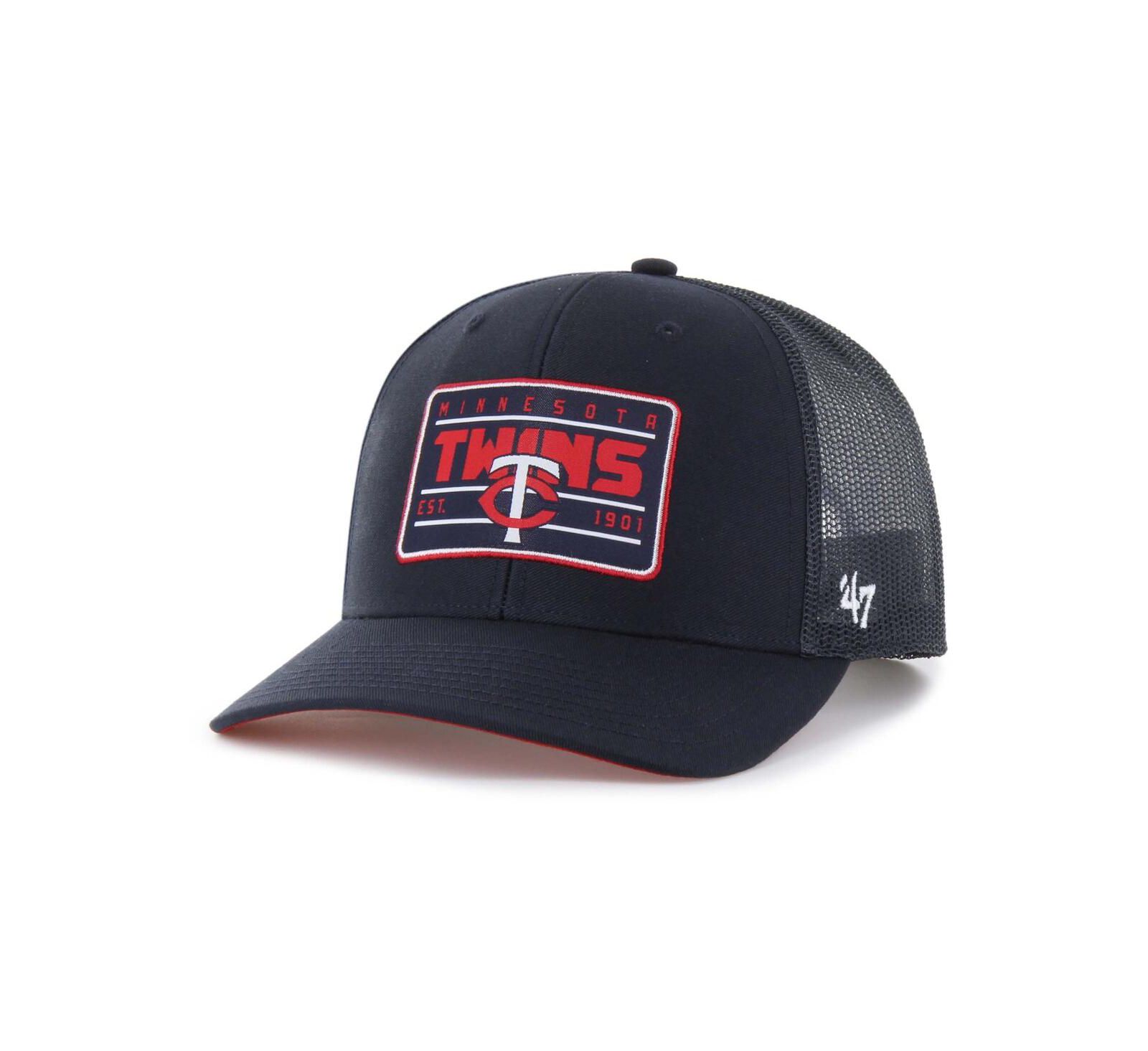 Мужская кепка-тракер '47 Brand Navy Minnesota Twins Hardline Adjustable