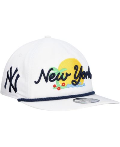 New Era Мужская белая кепка New York Yankees Paradise Golfer Adjustable
