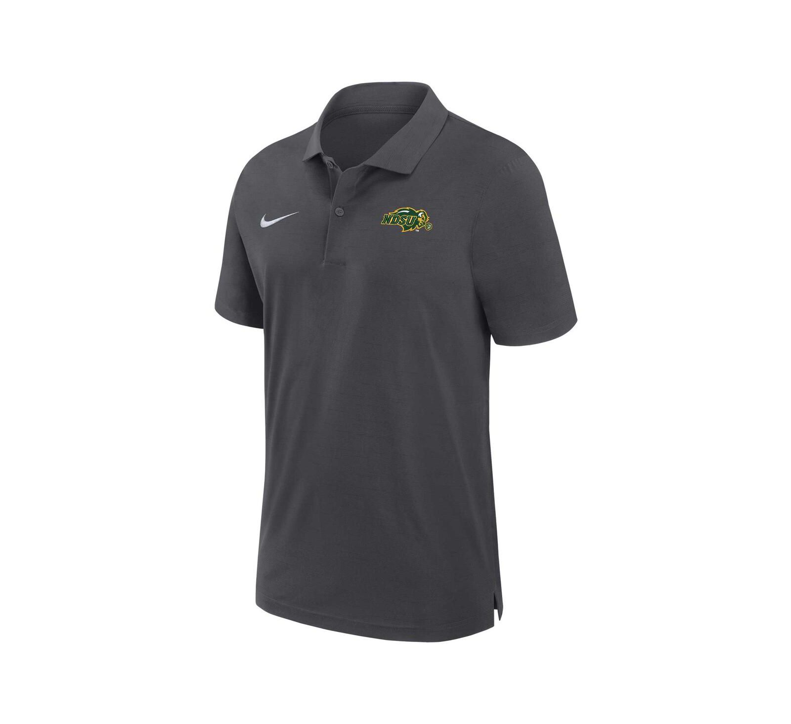 Nike Men's Anthracite NDSU Bison 2024 Sideline Coaches Performance Polo