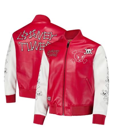 Freeze Max Мужская куртка varsity Full-Zip Red/White Looney Tunes Tweety Bones