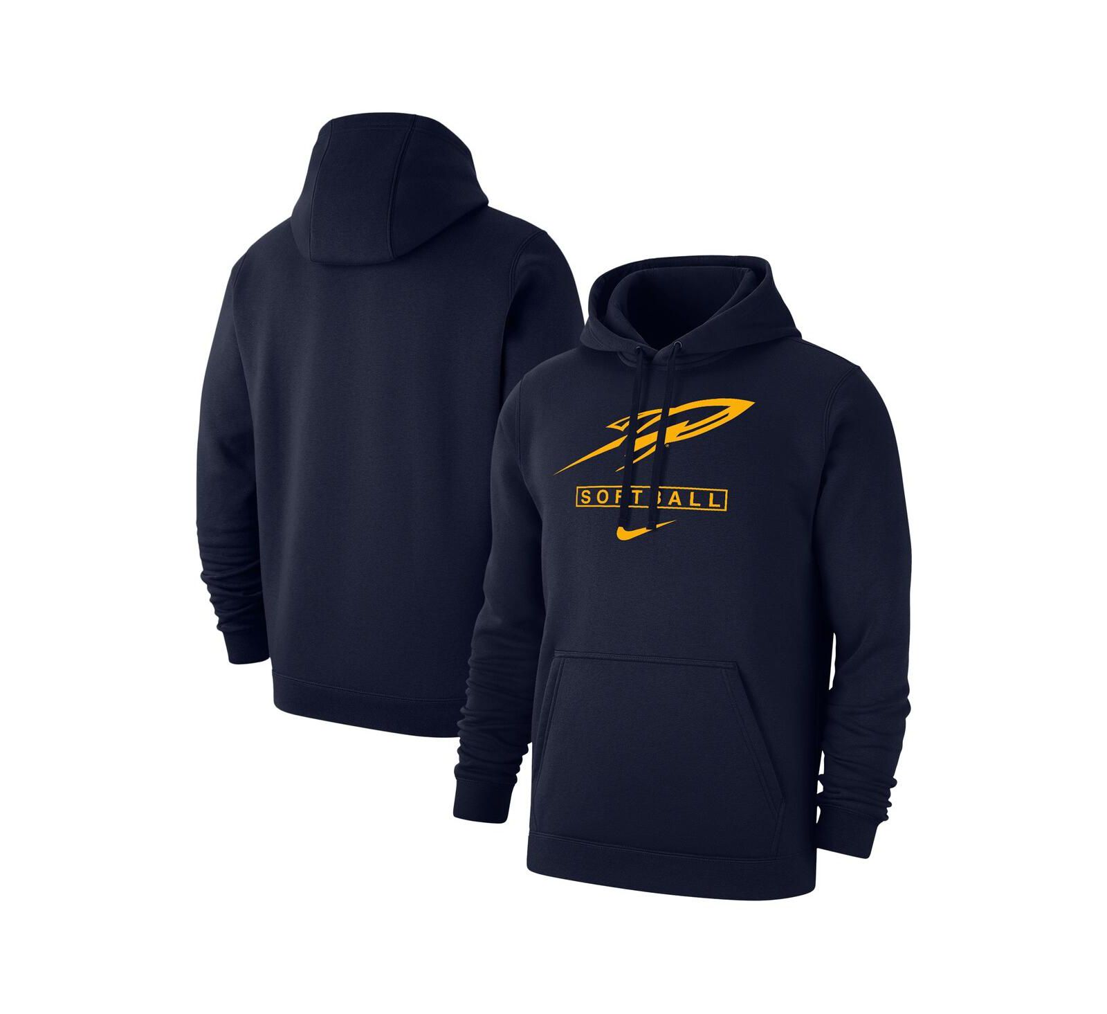 Худи Nike Men's Navy Toledo Rockets Softball Club Fleece Pullover