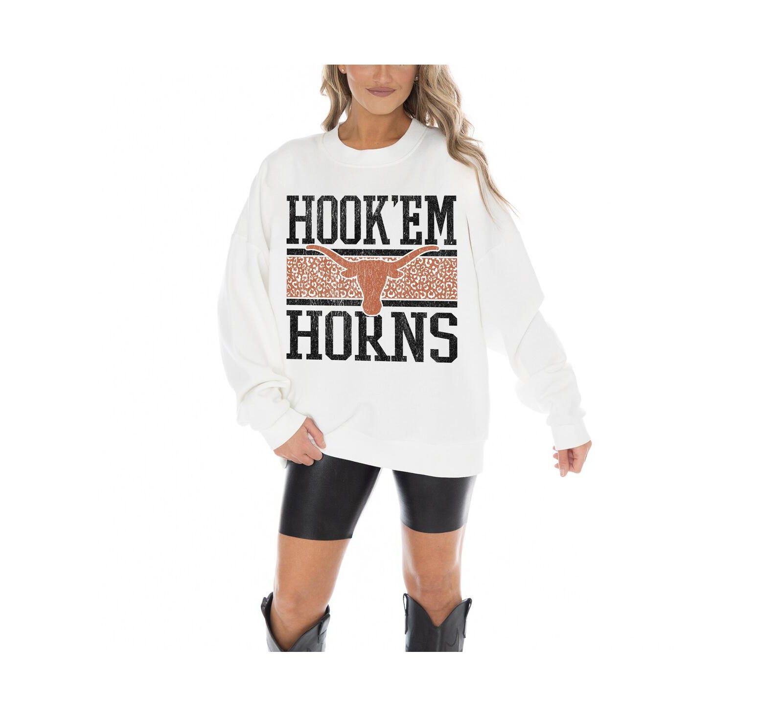 Женская толстовка Gameday Couture Texas Longhorns Fair Catch белая