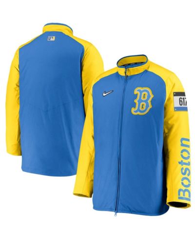 Мужская куртка Nike Boston Red Sox City Connect Baseball Dugout Full-Zip Light Blue