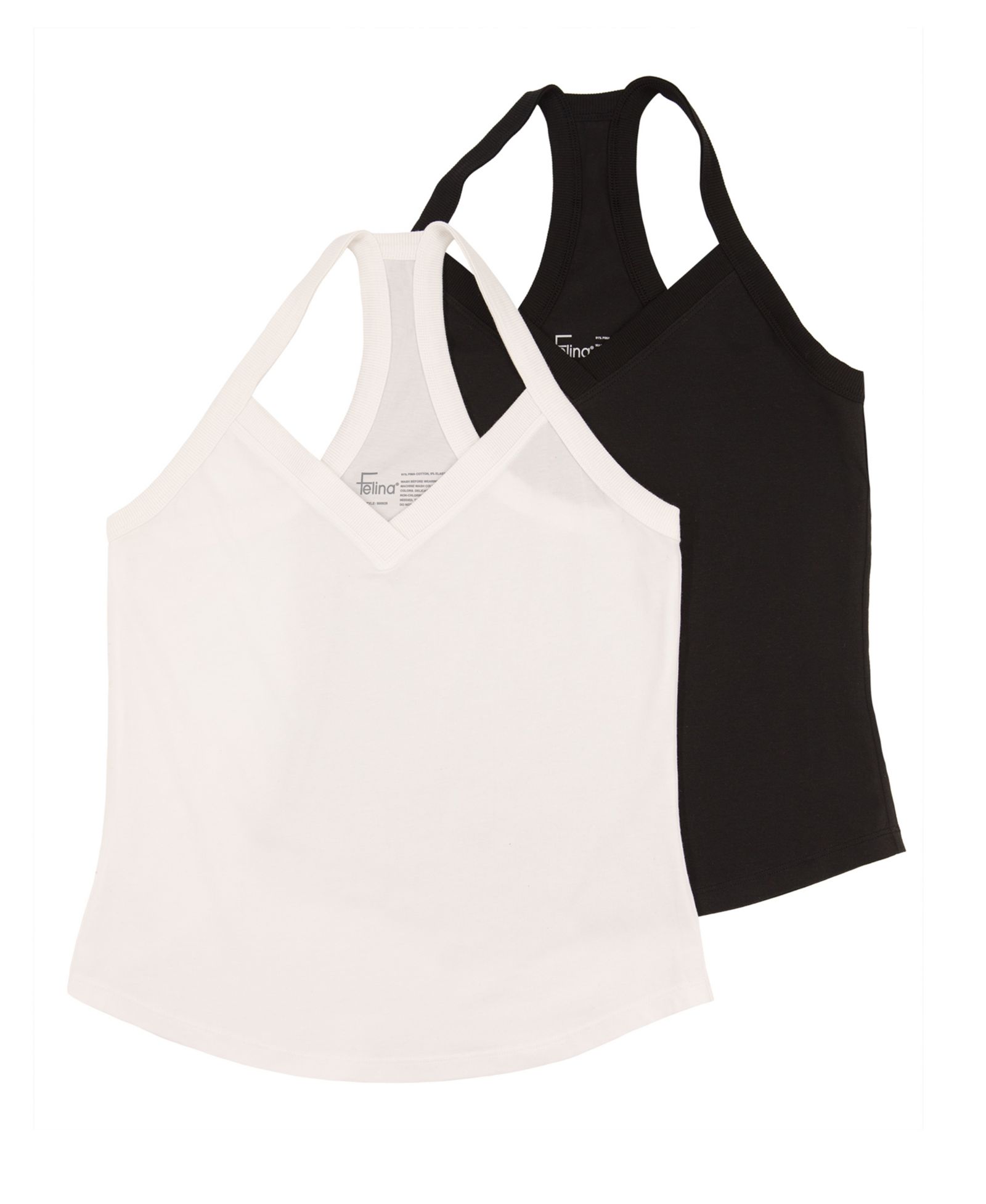 Felina Женский 2-Pack Pima Cotton Racerback Tank