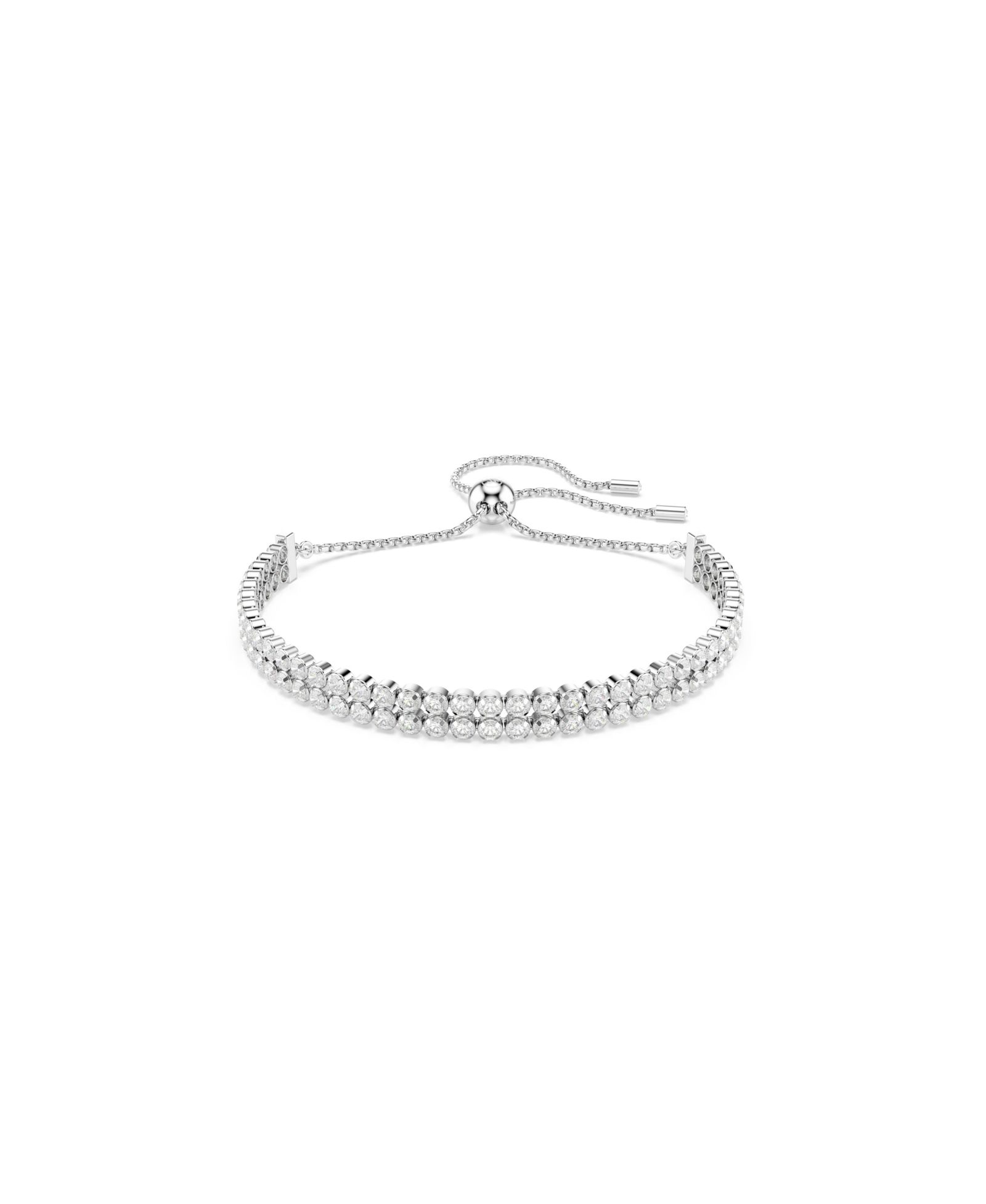 Браслет Swarovski Matrix Round Cut White Rhodium Plated Tennis
