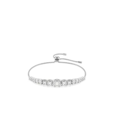 Swarovski Браслет Matrix Gradient с круглыми вставками, White Rhodium Plated