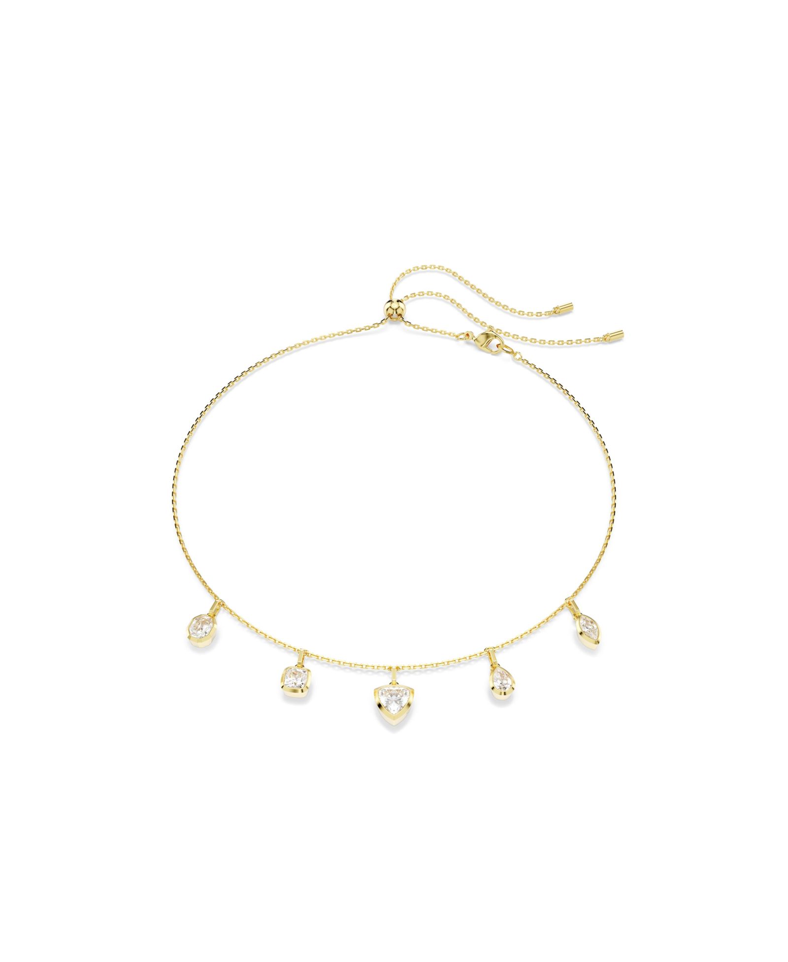 Swarovski Imber Mixed Cuts White Gold-Tone Plated Necklace