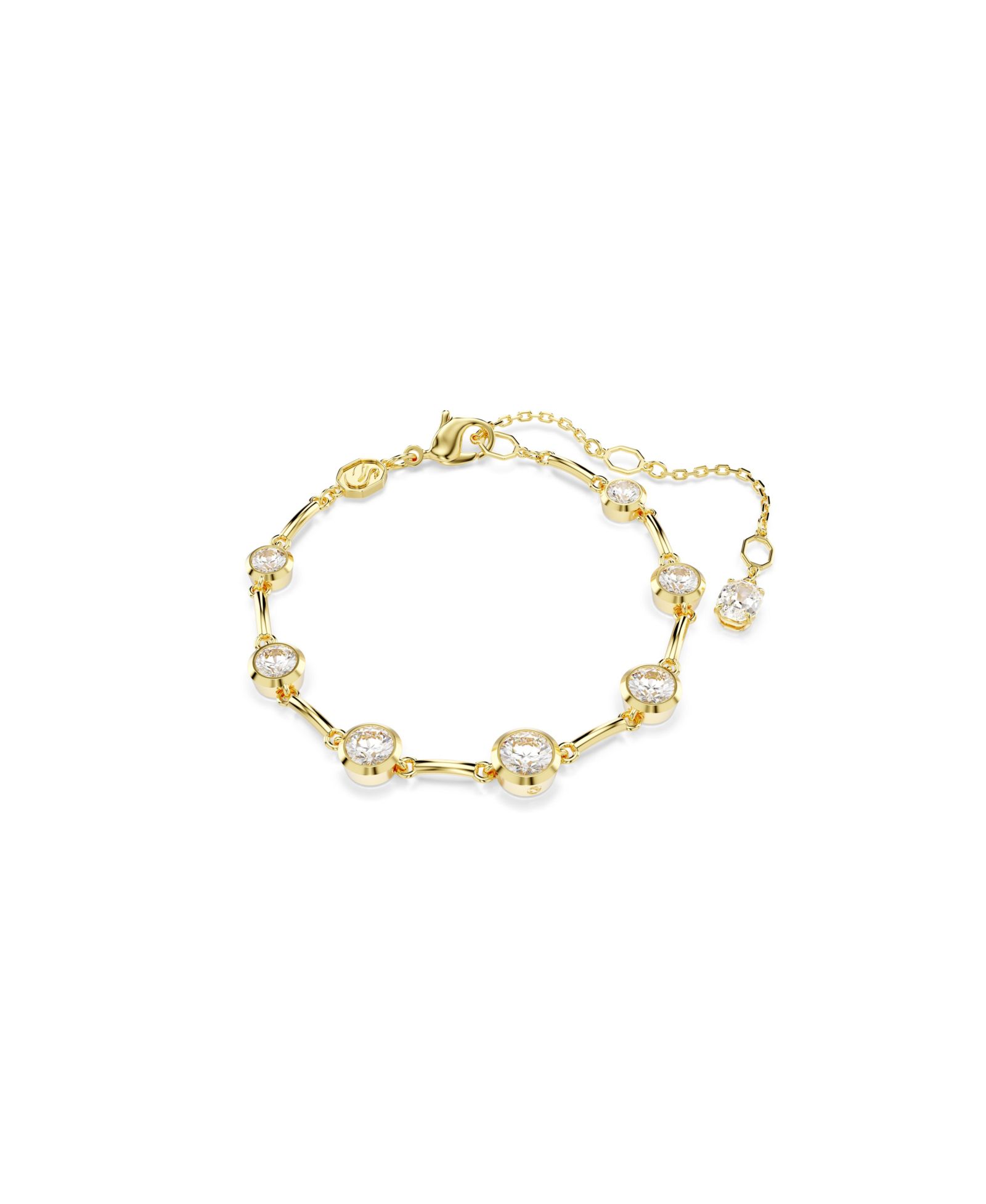 Браслет Swarovski Imber Mixed Round Cuts White Gold-Tone Plated Tennis Bracelet