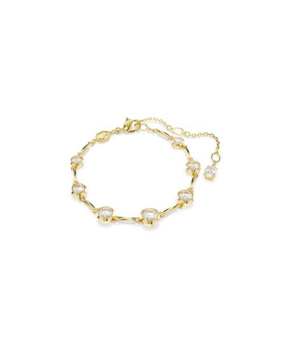 Браслет Swarovski Imber Mixed Round Cuts White Gold-Tone Plated Tennis Bracelet