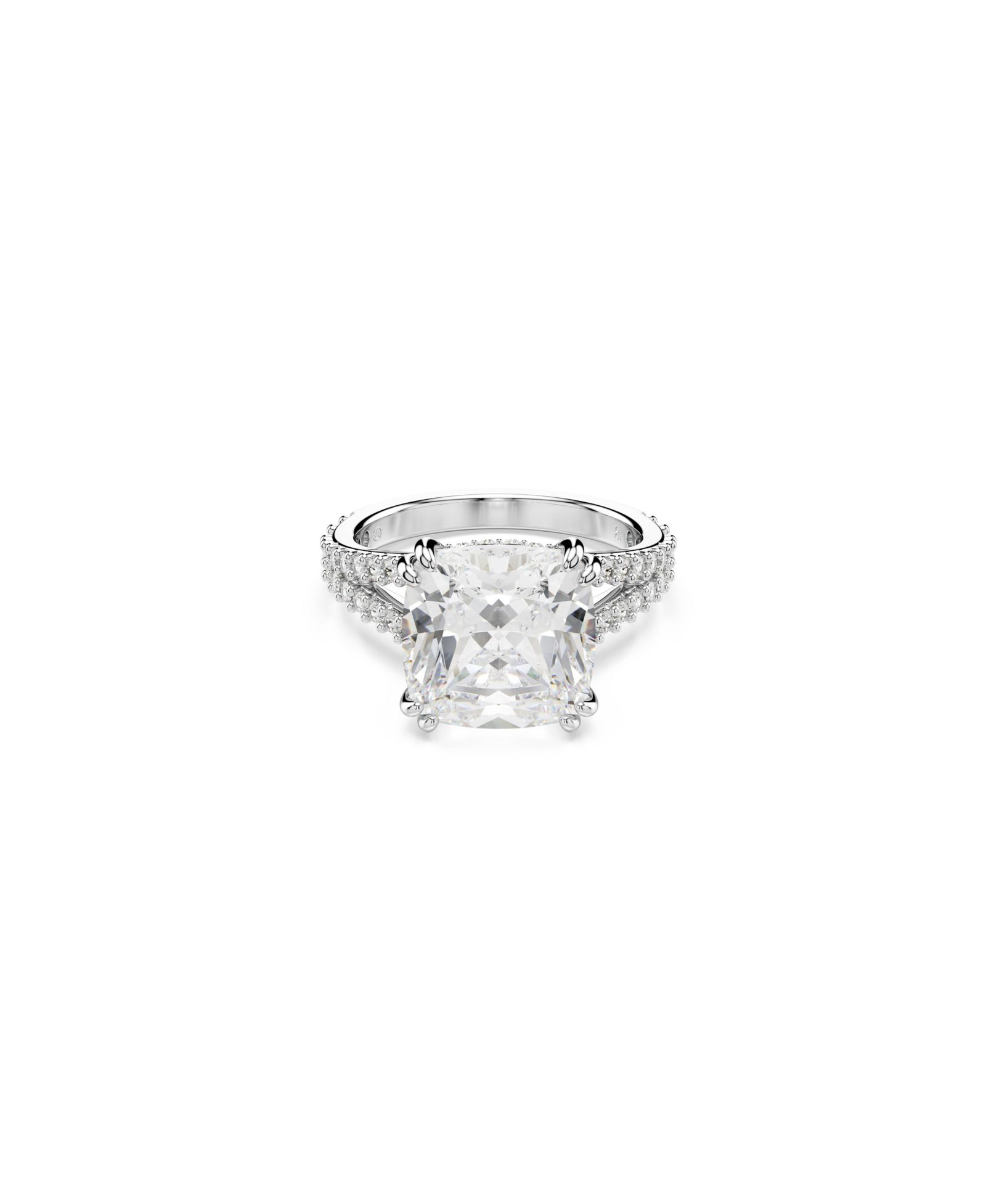Кольцо Swarovski Stilla Rhodium Plated Square Cut