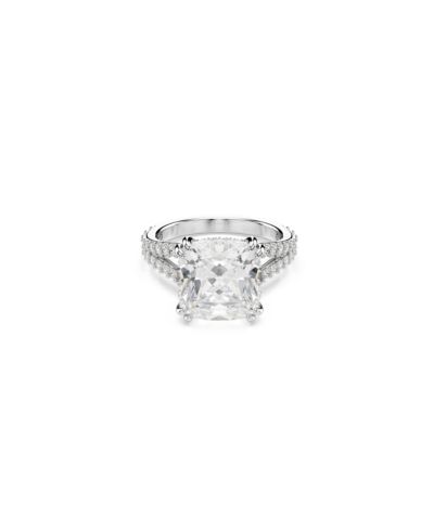 Кольцо Swarovski Stilla Rhodium Plated Square Cut
