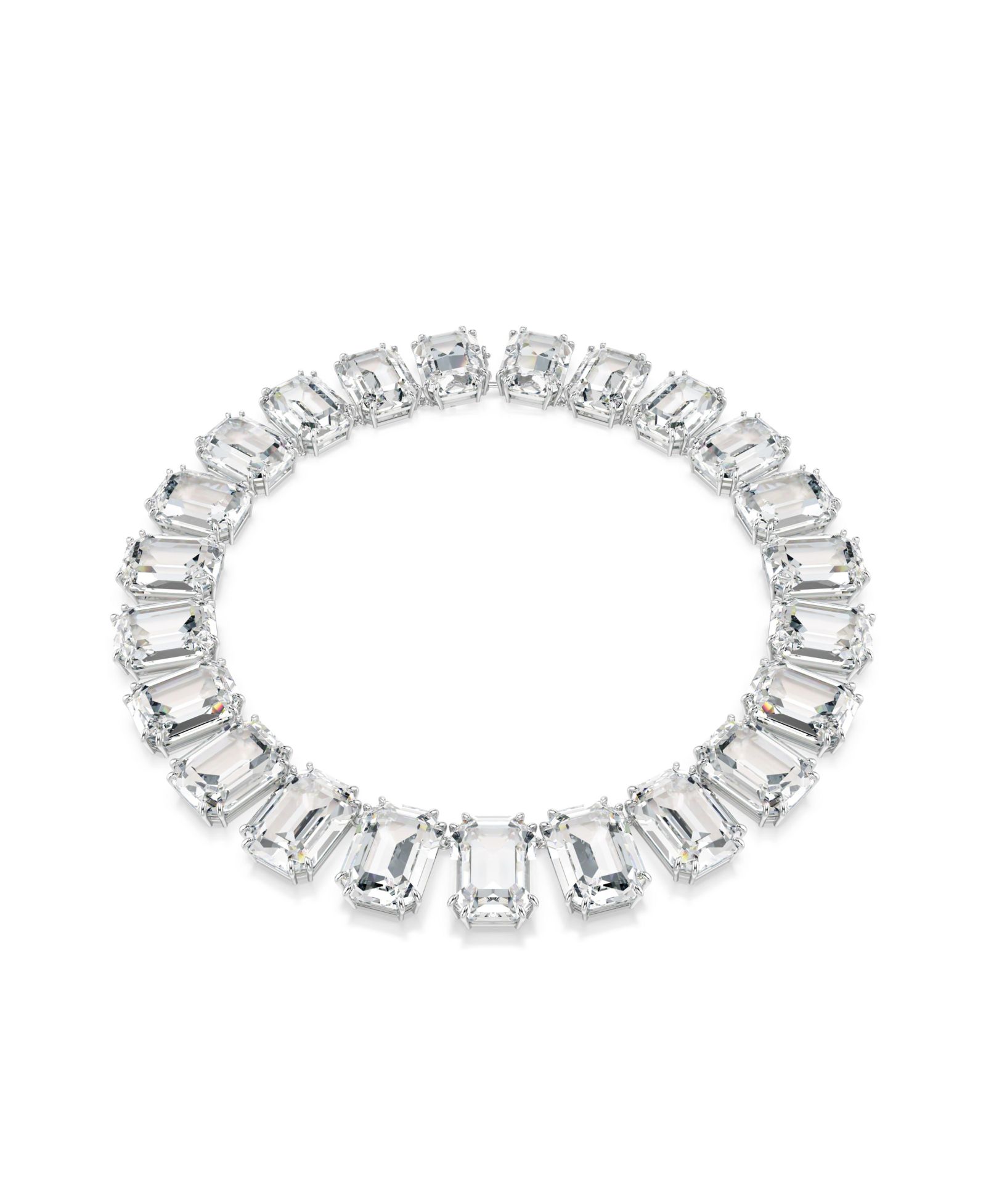 Swarovski Millenia Rhodium Plated Tennis Necklace