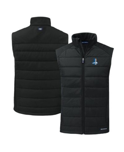Мужской гибридный жилет Cutter & Buck Detroit Lions Black Full-Zip