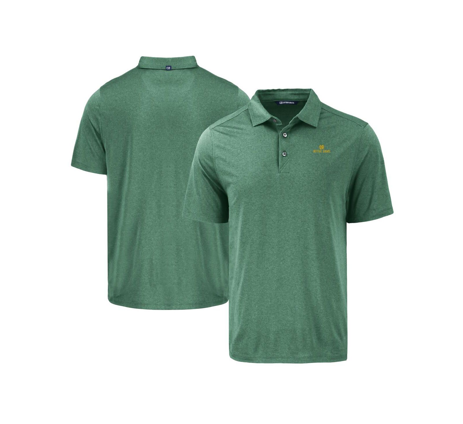 Мужская рубашка-поло Cutter & Buck Green Notre Dame Fighting Irish Coastline Epic Comfort Eco
