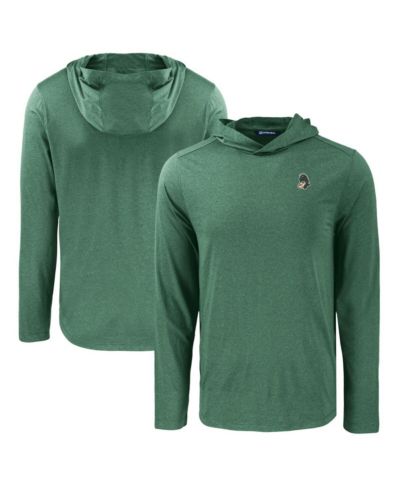 Cutter & Buck Men's Green Michigan State Spartans Coastline Epic Comfort Eco Long Sleeve Hoodie T-Shirt