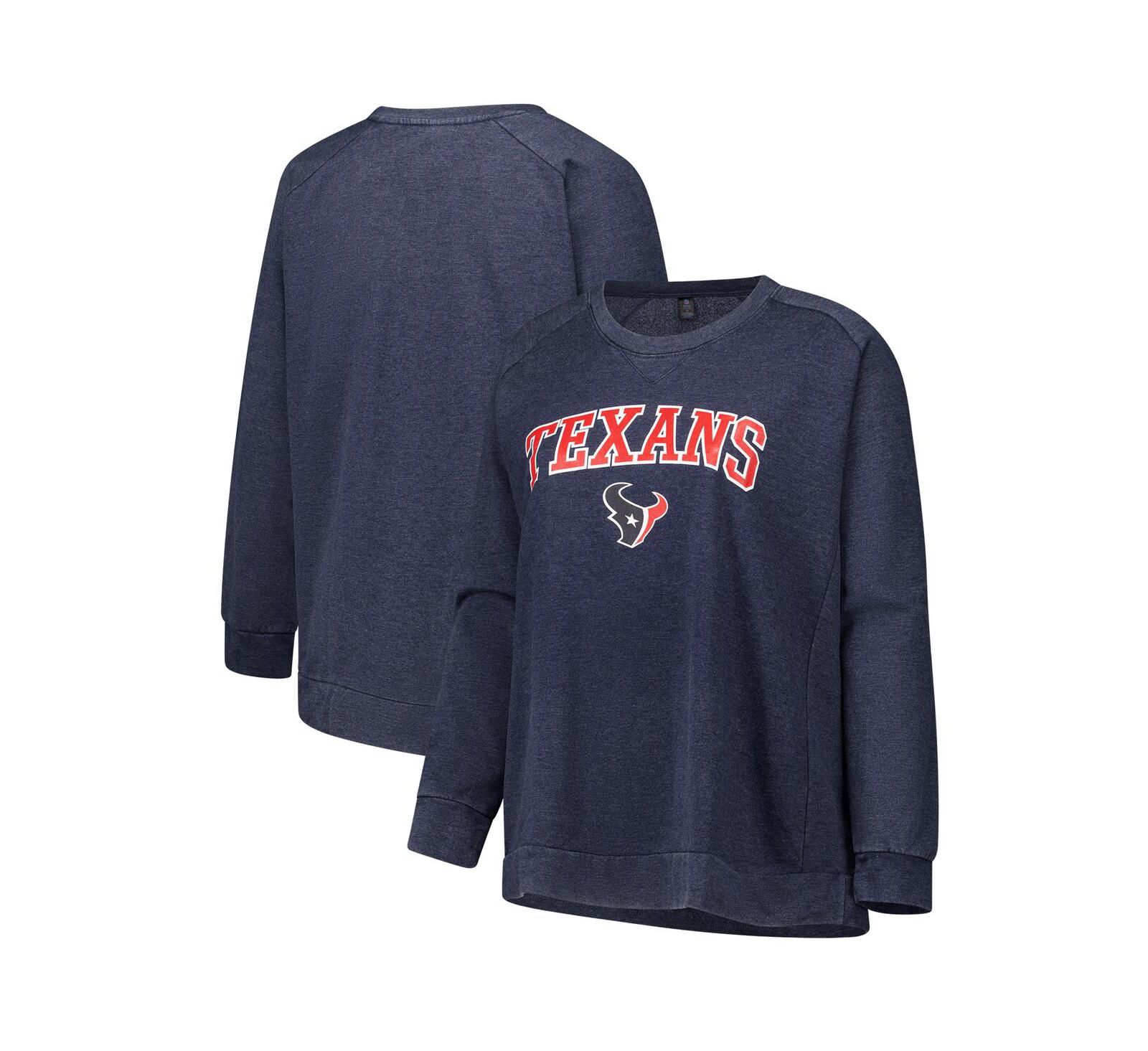 Profile Женский свитшот с эффектом выцветшей ткани Houston Texans