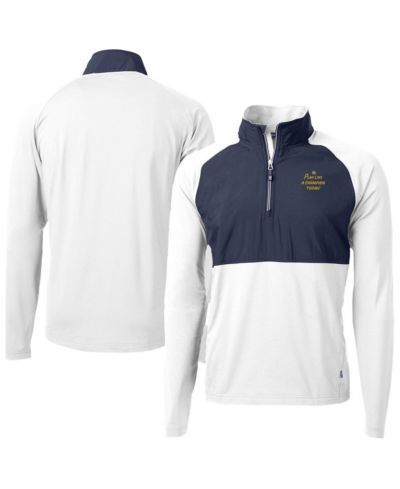 Мужской трикотажный джемпер Cutter & Buck Notre Dame Fighting Irish с молнией, белый