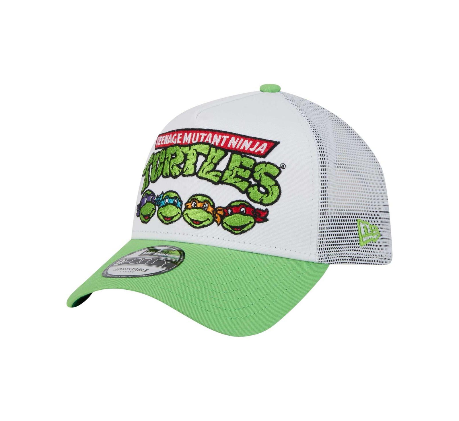 Мужская кепка New Era Teenage Mutant Ninja Turtles 9FORTY, белая, регулируемая