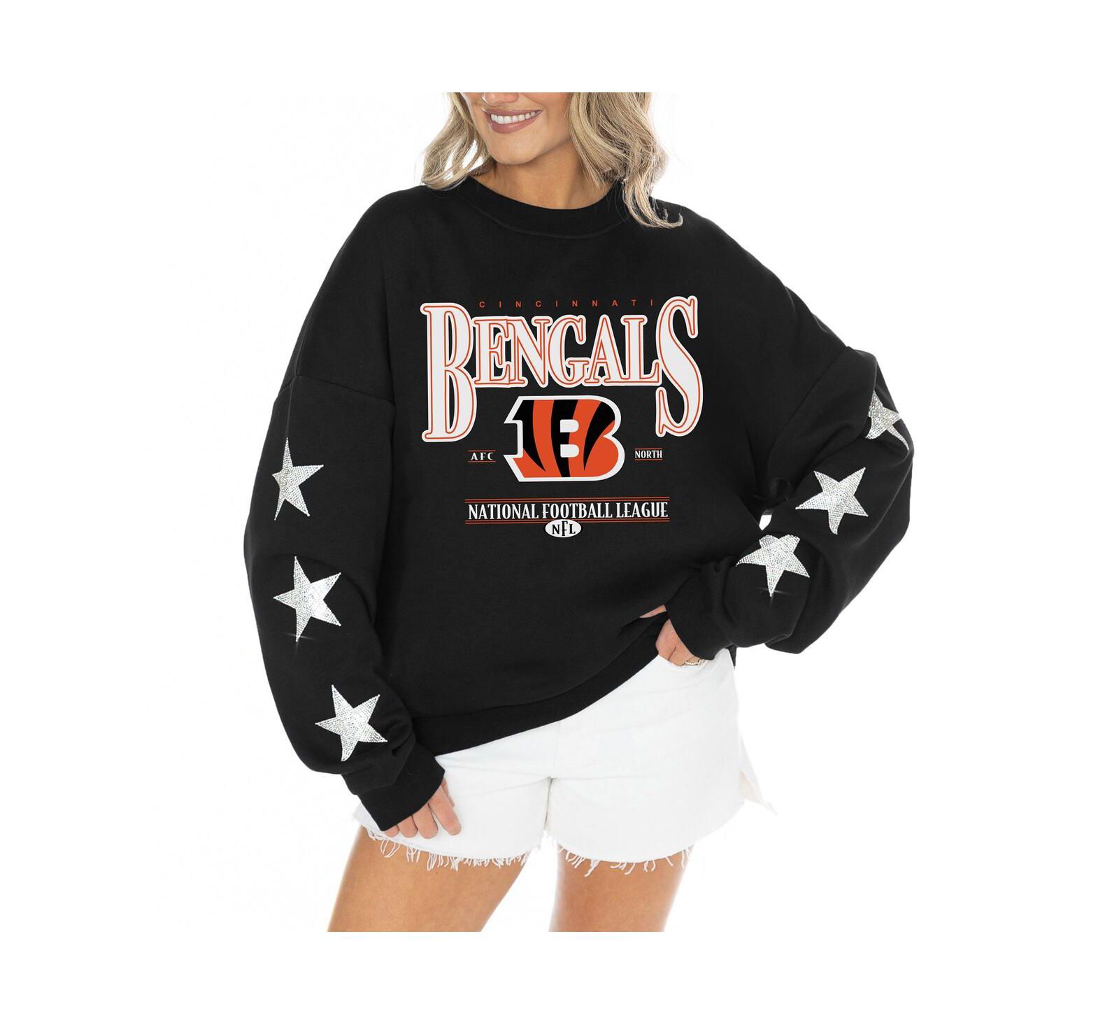 Gameday Couture Женский пуловер с принтом Cincinnati Bengals и стразами