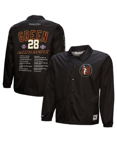 Мужской куртка Mitchell & Ness Black Washington Commanders Coaches на пуговицах